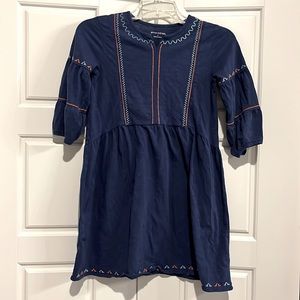 Garnet Hill Navy Dress Girl Large